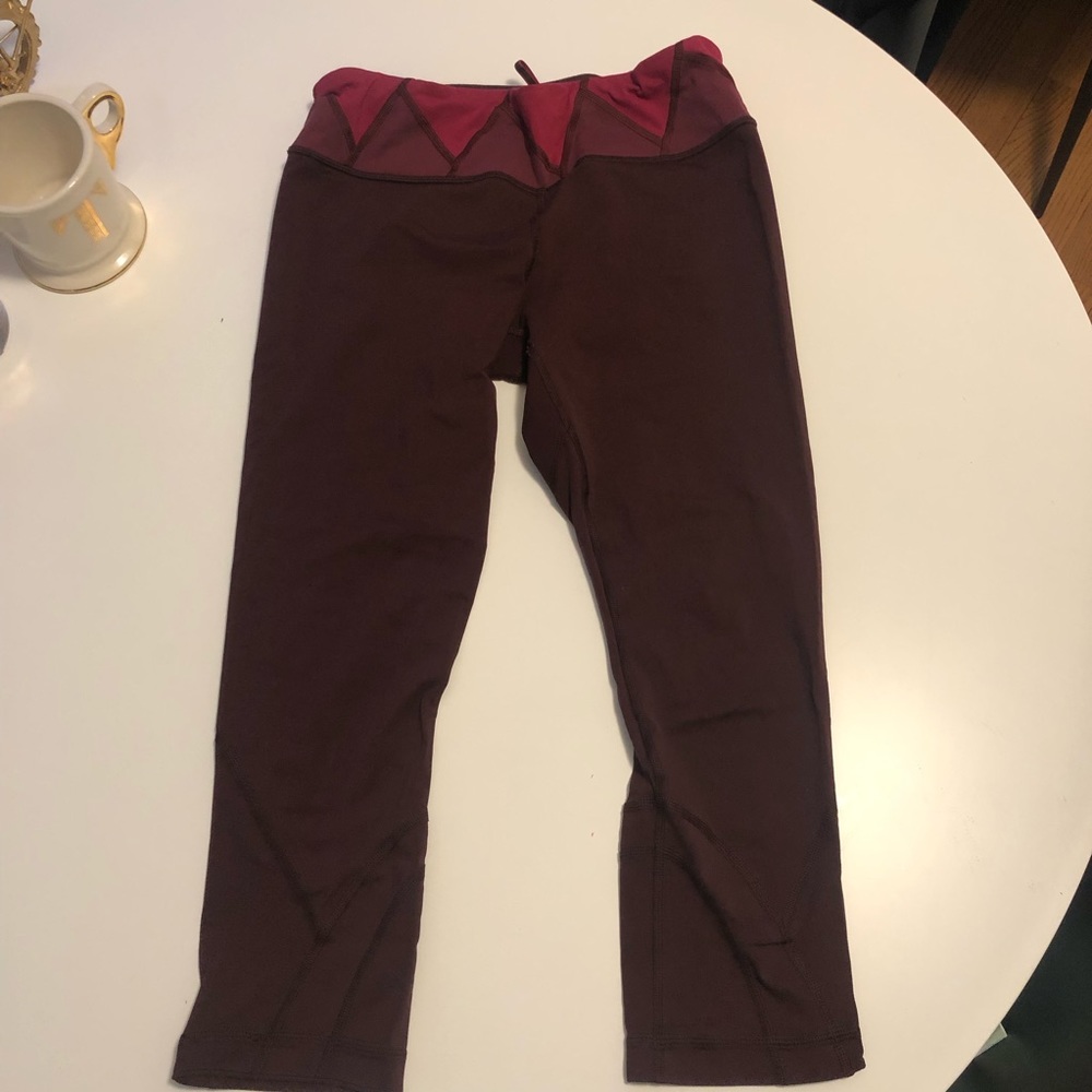 Maroon Lululemon Leggings